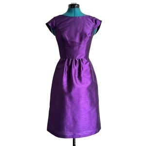 ALFRED SUNG Purple Cocktail Dress